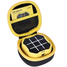 Lebakort GiiKER Tic Tac Toe Bolt Game 3-in-1 휴대용 퍼즐 게임 콘솔 피젯 장난감 보드 게임과 호환되는 보관 케이스 어린이 및 성인용 (블랙 +, Black + Yellow Case, Black + Yellow Case