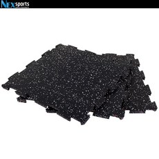 넥스스포츠 EPDM 퍼즐 고무매트15T(50cmX50cm) 홈짐매트 헬스장 바닥재 블록매트 층간소음매트, 1개