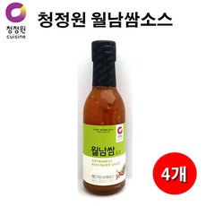 유니크앤몰 청정원 월남쌈소스240g 베트남 정통방식 그대로 오리지널 월남쌈소스, 4개, 240g
