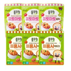 풀무원 아이김치 300g 2종 (홍시깍두기x3 토마토김치x3) 총6봉, 2세트, 1.8kg - 풀무원홍시깍두기