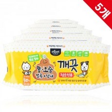 똥오줌깨끗 반료동물 얼룩 강아지 냄새 청소티슈 5 x 50매, 5개