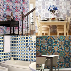 북유럽타일무늬시트지