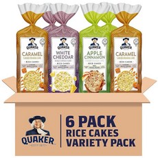 Quaker 퀘이커 라지 라이스 케이크 3가지맛 버라이어티팩