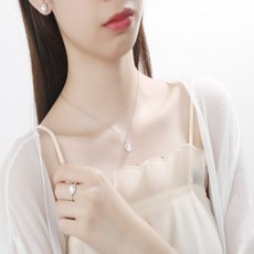 순은큐빅반지목걸이팔찌셋트