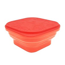 EOM 유아용 접을 수있는 스낵 용기 식품 등급 실리콘 BPA 프탈레이트 프리 14oz 6 개월 이상 [Red] - E044808962TV1L9, Red