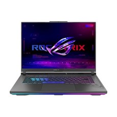 ASUS 2024 ROG Strix G16 16 WQXGA 240Hz IPS 노트북 24코어 인텔 코어 i914900HX 엔비디아 지포스 RTX 4060 64GB DDR5 8T, 16GB | 1TB SSD_Windows 10 Pro - i914900