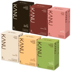 카누 라떼 6종세트[쇼콜라+티라미수+돌체+바닐라+밀크티+말차], 48개, 1개입, 17.3g