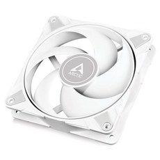 ARCTIC P12 Max 고성능 120mm 케이스 팬 PWM 제어 2003300RPM 정압에 최적화 0dB 모드 듀얼 볼 베어링 블랙, 1 Piece/ White, 1 Piece/ White