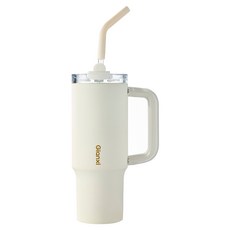 GIANXI 단색 보온보냉병, 1개, 1000ml, 아몬드 화이트