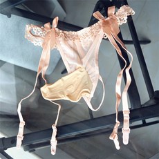 섹시 레이스 투명 유혹 가터벨트 티팬티 빅사이즈 U볼록 주머니 팬티 남자 스타킹 T팬티