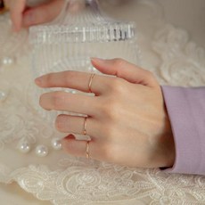 로이드 심플 데일리 14K 실반지 <NC수원>