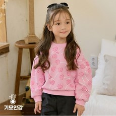 릴리푸리 스윗캔디기모맨투맨 핑크