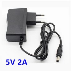 100240V AC to DC 전원 어댑터 공급 충전기 EU 플러그 마이크로 USB 5V 12V 1A 0.5A 5.5mm x 5v3aDC, [02] 5V 2A, 02 5V 2A, 1개