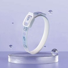 개 방충제 고리 고양이 모기 방충제 고양이 고리 벼룩 진드기를 방지하여 벼룩 약 목걸이 애완 동물 용품 제거, 보라색 토끼, 적용 가능한 무게0-8근-【크로블-목 둘레36cm】, 1개