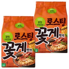풀무원자연건면 로스팅 꽃게탕면 103g, 8개