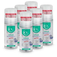 CL 리프레쉬 롤온 쿨링 효과 탈취제 - 알루미늄&아연 함유 탈취 롤러 650ml 팩 비건 남녀 프로비타민 B5 항균