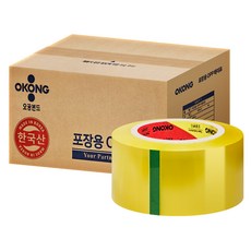 오공 박스테이프 중포장 아크릴 투명 80m, 40개
