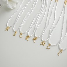 진주이니셜목걸이