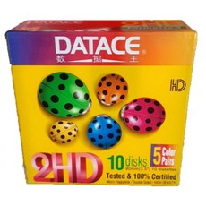 DATACE 3.5인치 플로피 디스크 정품 10개 세트 1.44MB, 블랙