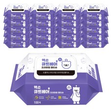 엑소 큐트베어 물티슈 캡형 100매 20팩, 20개, 100매입, 2.7g