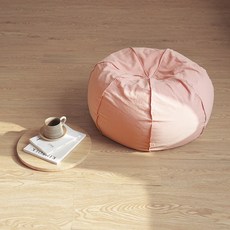 벌룬빈백 빈팩 디자인스킨 일인쇼파 집순이벌룬 빈백, 분홍