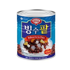 롯데푸드 빙수팥 3kgX6개 1BOX 여름 시원한 팥 달콤한 팥죽 빙수 식자재, 3kg, 1개