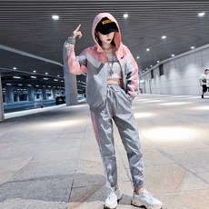 [해외제품] 가을 여성 트레이닝복 세트 2020 New Enshi Nike 운동복 여성 가을 한국 후드 캐주얼 2-147622