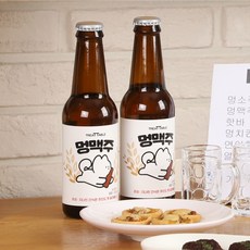 강아지 멍맥주 애견 수제 간식 음료 무알콜 음수량 수분 보충 생일 파티, 2개