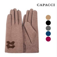 가파치 겨울 방한 여성 스마트터치 장갑 CAPACCI SMT 리본