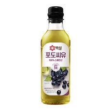 백설 포도씨유, 500ml, 3개