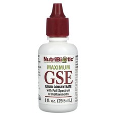 뉴트리바이오틱 맥시멈 GSE 액상 농축물 29.5ml 1fl oz 자몽씨 추출물 미국, 1개 - 자몽씨추출물