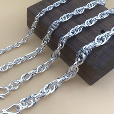 999 순은 남녀 스타일 의 마 끈 커 플 패션 트 렌 드 핸드 메 이 드 맞 춤 형 다른 길이 의 발 체인 연계 고객 지원