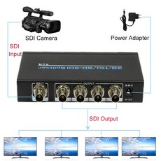 DVD HDTV Xbox 카메라용 비디오 스위치 스위처 SDI 스플리터 4 포트 3G HD SD SDI 1x4, 01 SDI Splitter, 1개