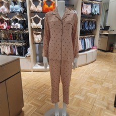 Barbara 잠옷 도트 레이온 여성 파자마 AWP5011 신혼부부 언더웨어