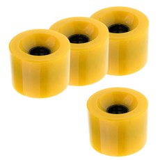 shangren 4 개/대 70mm x 51mm 스케이트 보드 롱 보드 PU 휠 블랙/블루/그린/레드/옐로우/클리어 블루, 옐로우, 4개