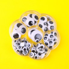 유니즈 미술활동 이벤트 있음 열접착 흑백 핸드메이드 DIY 재료 칼라 스티커 유아자수원 독창적, 흑백 수납함 혼재 200 개 좌우 흑