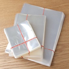 싼비즈 [9143-01]포장용비닐 OPP 비접착 정사각 9x13cm 투명 1묶음(약200개)