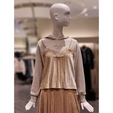 오즈세컨 텍스처블록후드티셔츠O22CBTTO593W