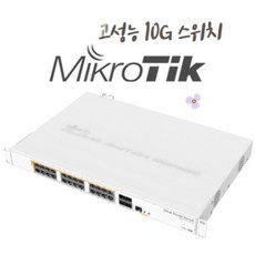 [MikroTik] 마이크로틱 CRS328-24P-4S+RM 24포트 PoE 스위치(500W) + SFP+ 10G 스위치 산업용 Industrial L3 - p4s3