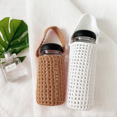 손뜨개물병파우치