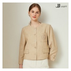 JJ지고트 (JJ지고트) 자수 포켓 라운드 크롭 재킷 GN4A0JKR3