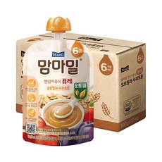 맘마밀 오트밀과 사과프룬 퓨레 100g 6개월 5팩