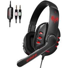 [해외직구]SOMIC G923 Stereo Sound 3.5MM Plug Gaming Headset with MicSpliter Cable for PC Laptops, Black_One Size, 1개, Black_One Size
