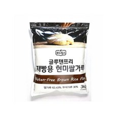 푸드림스글루텐프리 제빵용 현미쌀가루 (3kg), 1개, 3kg