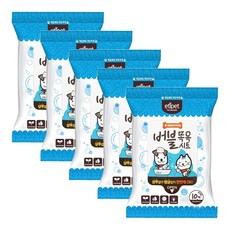 에티펫 버블목욕시트 휴대용 10매 x5 타월 강아지물티슈, 5개