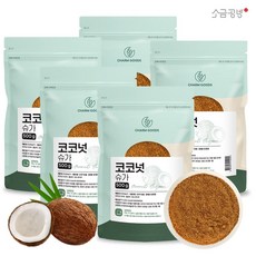 코코넛 슈가 인도네시아산 비정제 설탕 500g, 5개