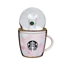 140092 스타 벅스 starbacks 스노우 글로브 & 찻잔 89ml 머그컵 벚꽃 찻잔 커피 컵