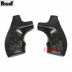 RIGHT S&amp;W M36용 메탈 그립 애니버서리 체커 블랙 메탈(라이트 콜트 금속 그립 치프 스페셜)