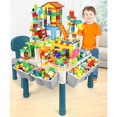 MOLY 아동 가정용 레고책상 레고테이블 J1573, 책상+91PCS+40PCS