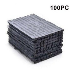 50100PCS 자동차 튜브리스 고무 씰 스트립 타이어 튜브리스 씰 스트립 플러그 타이어 펑크 수리 복구 키트 타이어 수리 도구 세트, 1) 100PCS